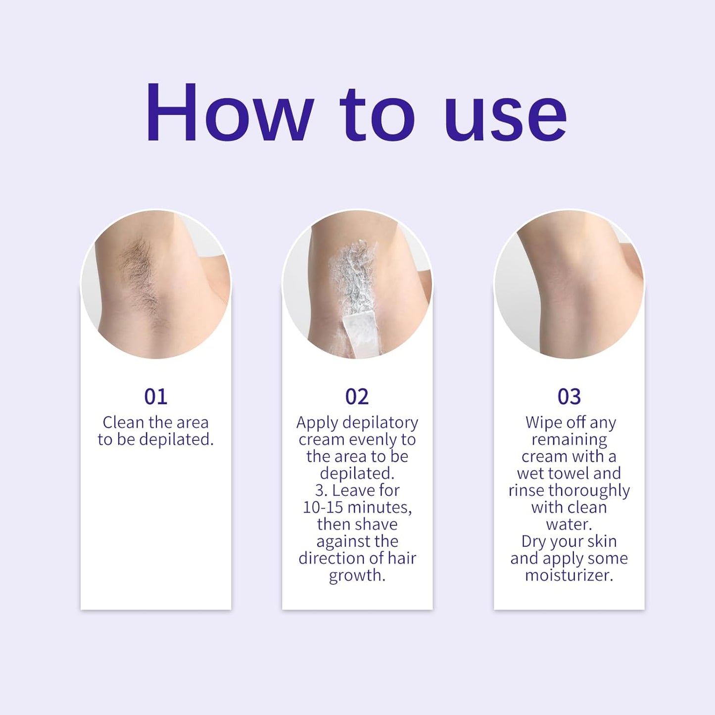 Body Hair Removal Cream - For All Skin Types
