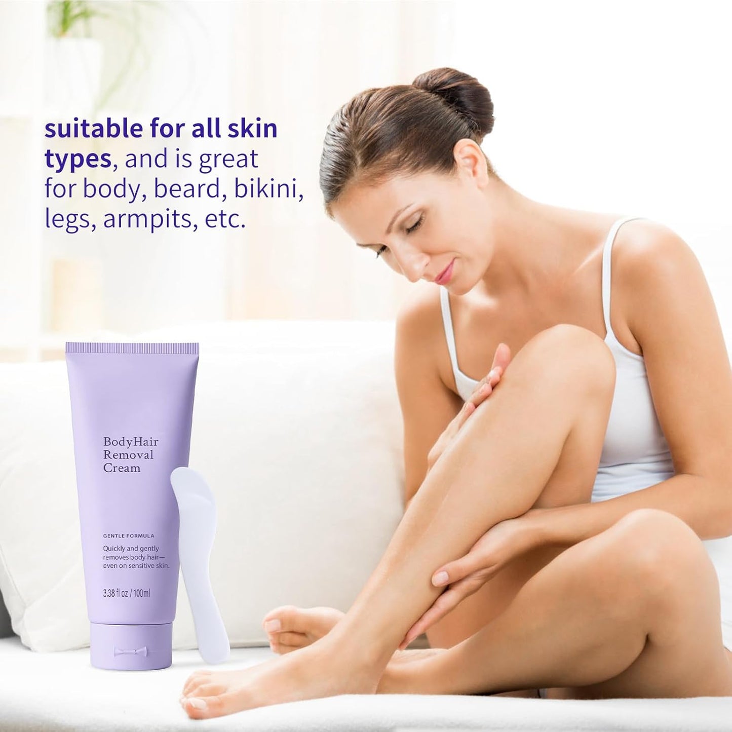 Body Hair Removal Cream - For All Skin Types