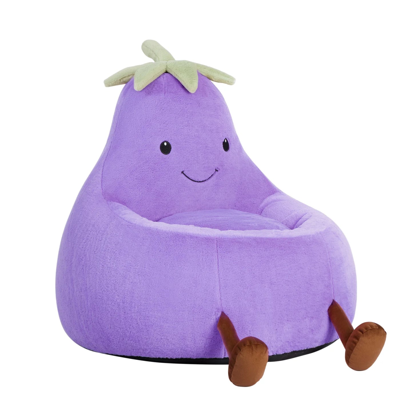 Sink into Cloud-Like Comfort: The Huggable Eggplant Bean Bag Chair