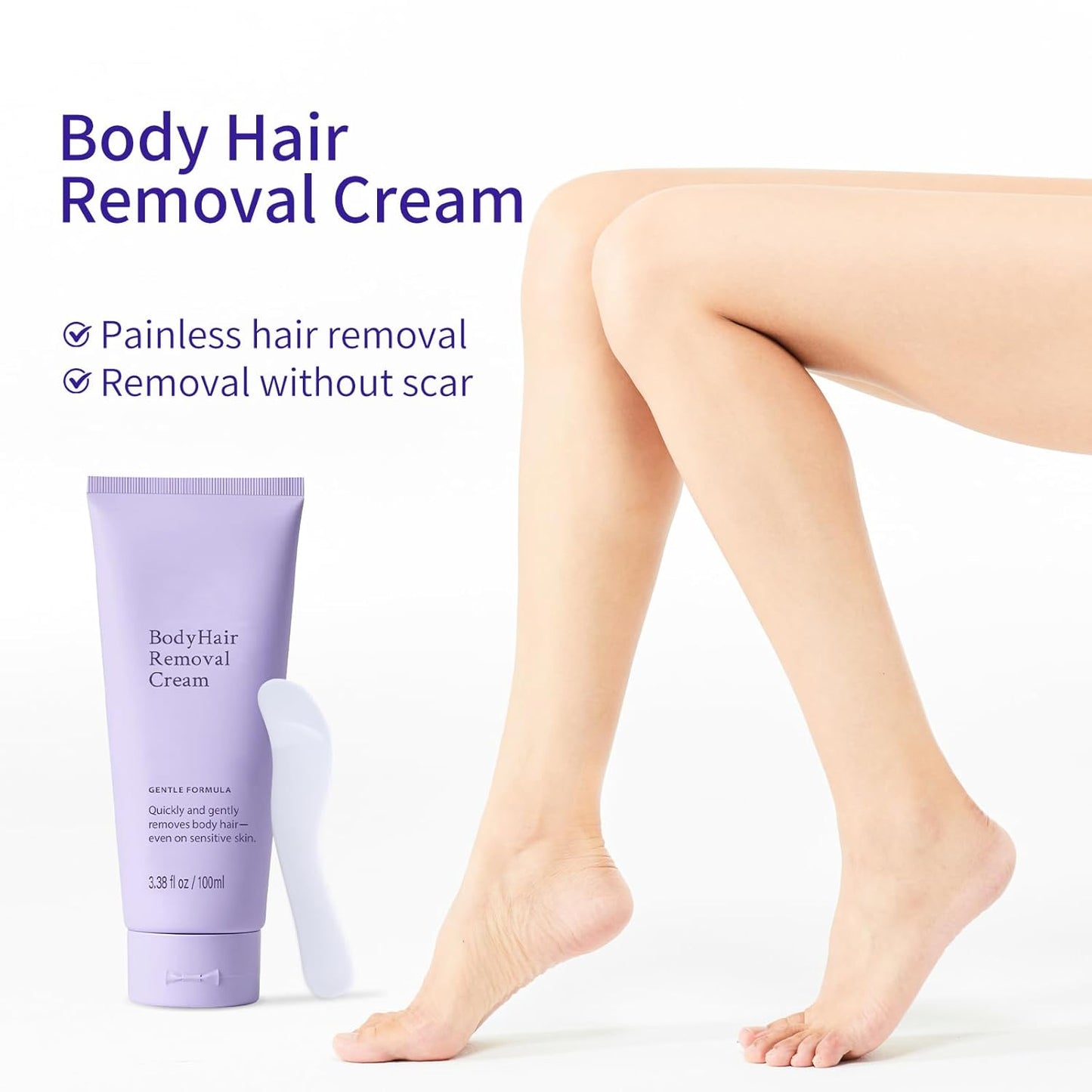 Body Hair Removal Cream - For All Skin Types