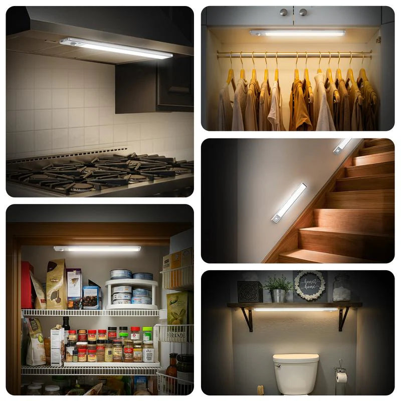 76LED Wireless Motion Sensor Light - Ideal for closets, cabinets, wardrobes, bathrooms, stairwells, and various other environments