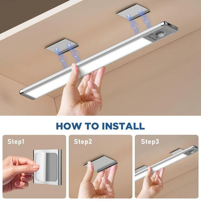 76LED Wireless Motion Sensor Light - Ideal for closets, cabinets, wardrobes, bathrooms, stairwells, and various other environments